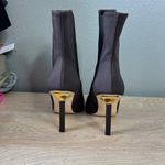 Good American  Stiletto Heel Boots High Kickstand Size 9 Neoprene Brown NEW Photo 3