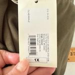 A New Day Knit Pants Straight Womens 1X Olive Green Casual Basic Pockets Pull On Photo 6