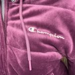 Champion  Velour Puffer Jacket/Coat Women's Size Small Purple Plum Streetwear Photo 3