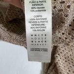 White House | Black Market WHBM Open Front Metallic Knit Long Duster Cardigan Sweater M Long Sleeve Photo 7