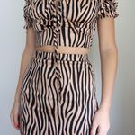 Tiger two piece set Two piece skirt set Photo 0