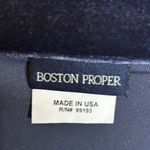 Boston Proper  Blouse Women's Size Large Velvet Velour Purple Photo 3