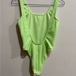 Adidas  Women Essentials Swimsuit Deep Back Velour in green color Photo 5
