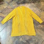 Avenue  Open Front Knit Lightweight Cardigan Yellow Sweater 22/24 Photo 2