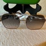 Kate Spade : Brown Wired Sunglasses- Green Case with cleaning cloth Photo 5