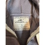 O'Neill  size Medium M Gray full zipper front sweatshirt hoodie jacket Women's Photo 7