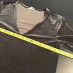 Madewell Velvet V-Neck velvet balloon Sleeve Top Photo 4