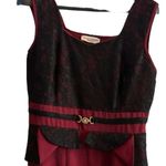 Fatma‎ Turkmen size 48 maroon and black dress Brown Photo 1