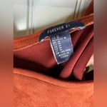 Forever 21 Faux Suede Rust Overall Dress Photo 4