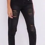 Pretty Little Thing BLACK EXTREME RIPPED UP MOM JEANS Photo 0