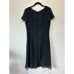 Maggy London silk dress size 10 black polka dots slip lined goth fairycore1920s Photo 3