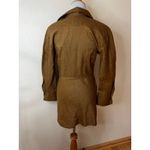 Vince . Linen-blend mini shirt dress in tobacco tan WOMENS XS Photo 6