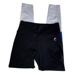 P.E Nation Leggings‎ Black White Blue Stripe Athletic Workout Pants Women M Size M Photo 3