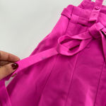 Adam Lippes Jumpsuit Womens 6 Pink Twill Wide Leg Tie Back‎ Barbiecore Photo 15
