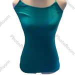 Arizona Jeans Teal Adjustable Spaghetti Strap Bodycon Tank Top Size Small Photo 0