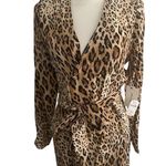Frame  Leopard Print Button Belted Dress Size Small NEW NWT Photo 0