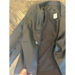 Ann Taylor  Vegan Faux Leather Black Jacket Women 6 Dark Academia Preppy Neutral Photo 8