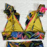 Aerie Ruffle Longline Floral Bikini Top and High-waist Bottoms Photo 4