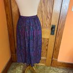 Vtg 80s Alfred Dunner Bright Psychedelic paisley skirt Purple Size 10 Photo 11