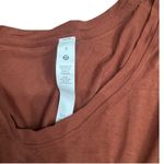 Lululemon Back In Action Long Sleeve Crew Neck Shirt Rust Size 8 Minimalist Photo 2