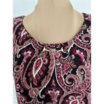 White House | Black Market  Horse-bit Paisley Print Cap Sleeve Top Blouse Size XS Photo 2