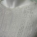 ZARA  white embellished blouse Photo 3