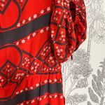 Moulinette Soeurs Anthropologie red holiday dress   sz 6 Photo 4