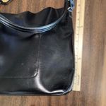 Ralph Lauren  Cowhide Black Leather Hobo shoulder Bag Double Strap Sleek Photo 11