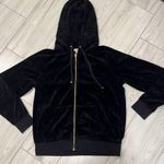 Juicy Couture women's black zipup sweater size medium vintage condition check Photo 0