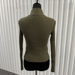 Madden Girl Women’s Green Quilted Nylon And Knit Sweater Size Small Juniors Photo 3