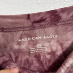 American Eagle  Women Tie Dye Purple Crop Top Spaghetti Strap Size‎ Large. Photo 3