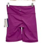 Athleta  Elation Bike Shorts Purple Pink Elastic Waistband Biker Shorts Size S Photo 1