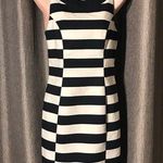 H&M  Striped Navy White Sleeveless Simple Dress Photo 0