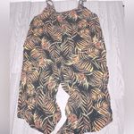 COOKIES CLOTHING Women’s Tropical Leaf Jumpsuit Black Photo 1