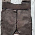 Thick Spandex Black Nude Insulated Fleece Leggings with Feet L Photo 0