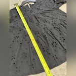 J.Crew women's Black Eyelet tops size S Photo 4