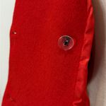 Avec Les Filles Hourglass Blazer Small Red Double Breasted Wool Holiday Chic Photo 9