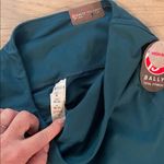 Bally Teal Fitness Leggings high rise NWT women’s medium sheer criss cross leg Blue Photo 2