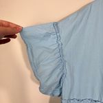 Tees2UrDoor Light Baby Blue Babydoll Fit Ruffle Sleeve Relaxed Dress XL Pastel Photo 1