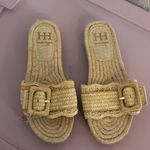 Haute Hippie NWOT  raffia sandals with buckle Photo 1