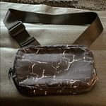 Apana Black and White Crossbody Bag with Artistic Marble Design Photo 0