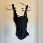 Athleta ‎ Square Neck Bra Cup Tankini Sz 34B/C in Black NEW Photo 4