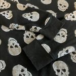 No Boundaries  Skull Print Crewneck Sweatshirt Black Juniors Medium Photo 6