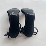 Steve Madden ‎ Cecilia Black Suede Block Heel PVC Ankle Strap Heels Sandals Sz 6M Photo 4