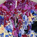 Free People ‎ Floral Brunch A Bunch Floral Tunic Top Bohemian Black Size S Summer Photo 5