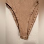 ZARA  Women’s Beige Long Sleeve Bodysuit Size S Photo 4