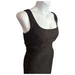 Curvy Plus! LBD Chelsea Taylor Black Square Neck Sleeveless Sheath Dress Size 12 Photo 1