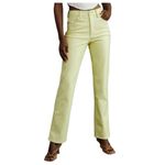 Good American  Better Than Leather Good Icon Key Lime Textured Faux Leather Pants Photo 2