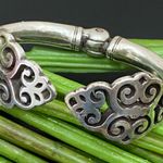 Brighton Vintage Retired Filigree Hinged Cuff Bangle Bracelet 49.5g Photo 0