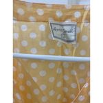 Vintage April Cornell Yellow White Polka Dot Button Down Dress About Size 10 Photo 1